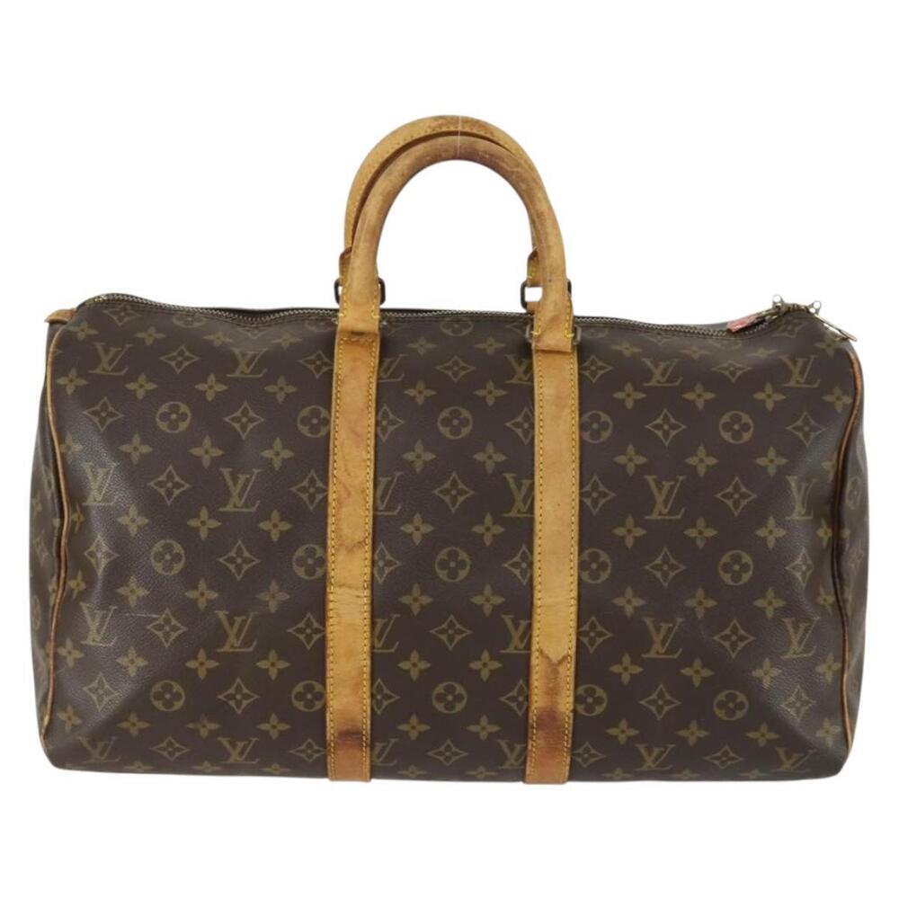 LOUIS VUITTON Monogram Keepall 45 Boston Bag M41428 LV Auth BA8828 - Picture 13 of 16